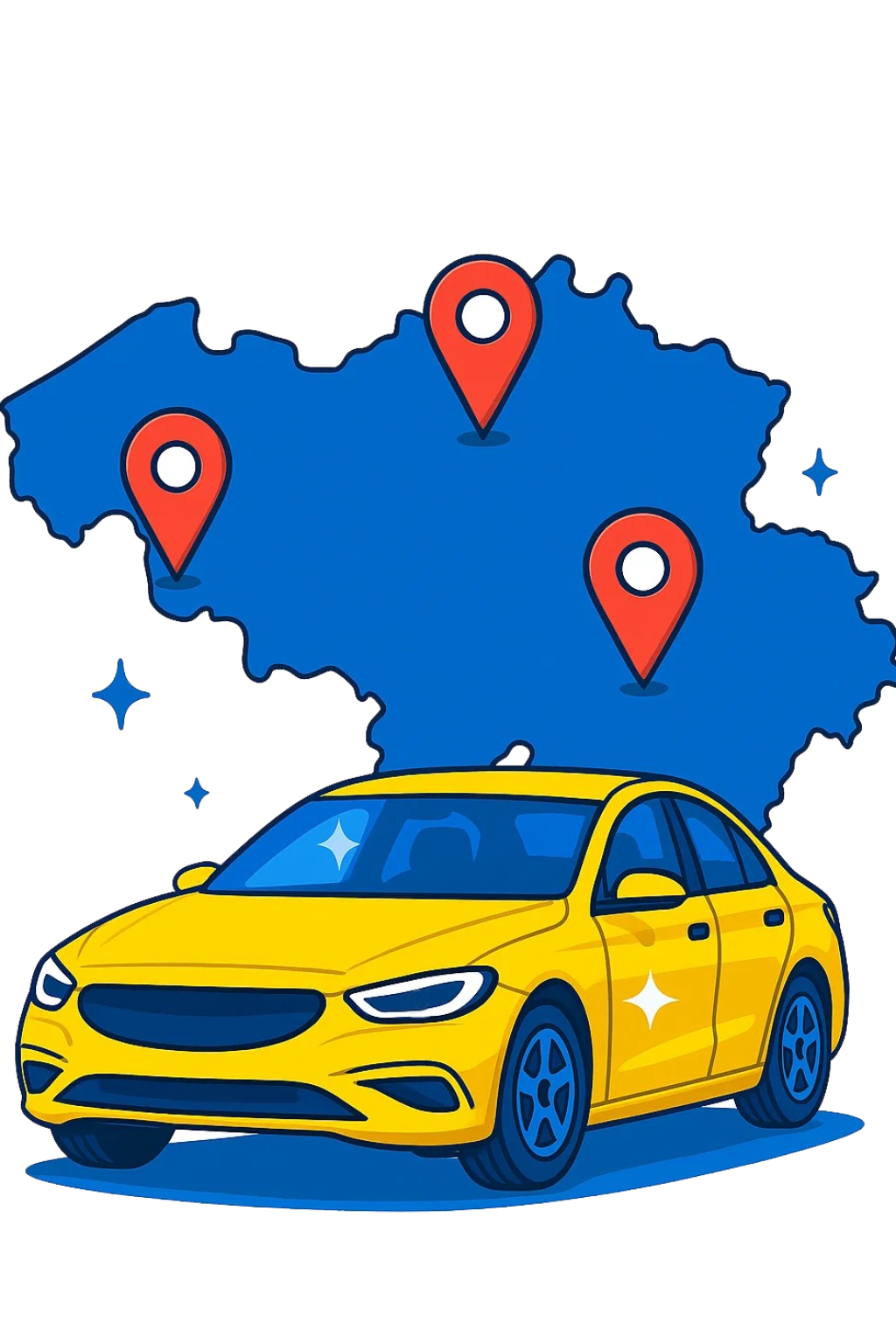 illustration_avanatge_1 Carte Belgique avec voiture